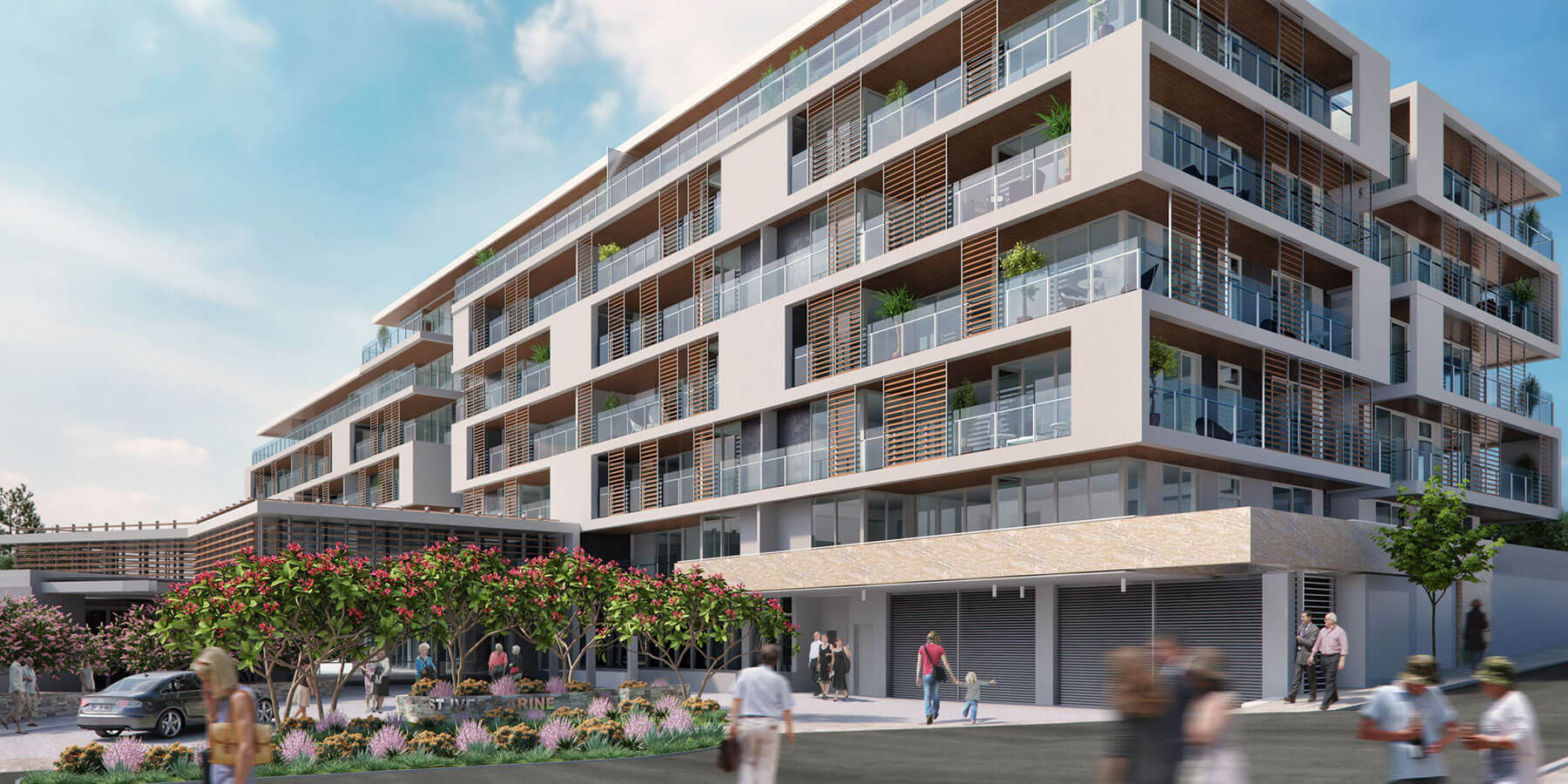 Exterior artist impression of Stage One of St Ives Carine retirement village